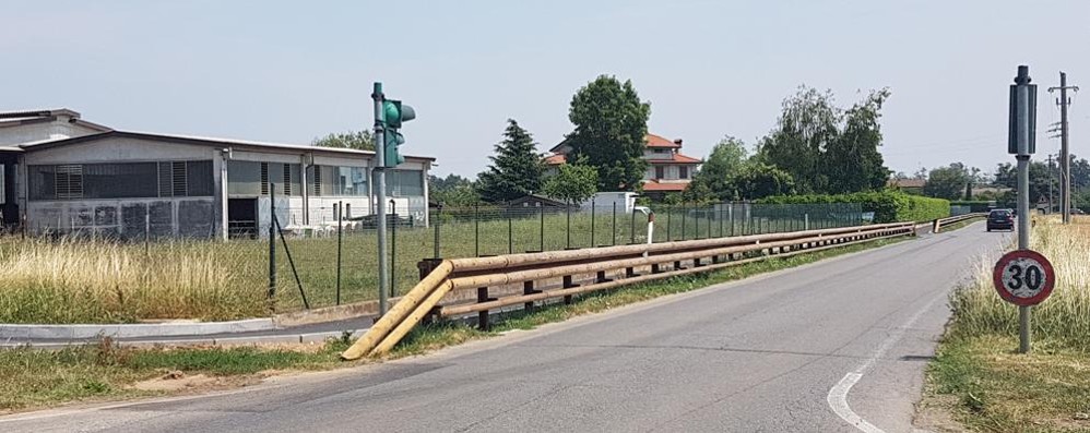 Lesmo: la pista ciclopedonale di via Ratti