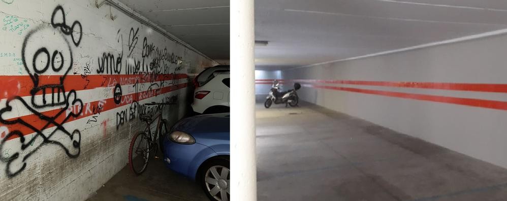Lissone, parcheggio via don Crippa: prima e dopo i lavori