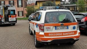 I mezzi di soccorso a Giussano