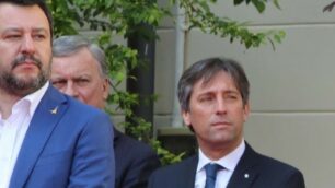 Monza visita Salvini comando carabinieri: Salvini, Allevi e Sala