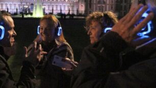 Le cuffie da silent disco già usate nei Notturni al roseto