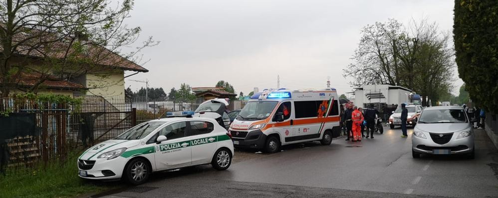 Seregno incidente stradale via Ancona