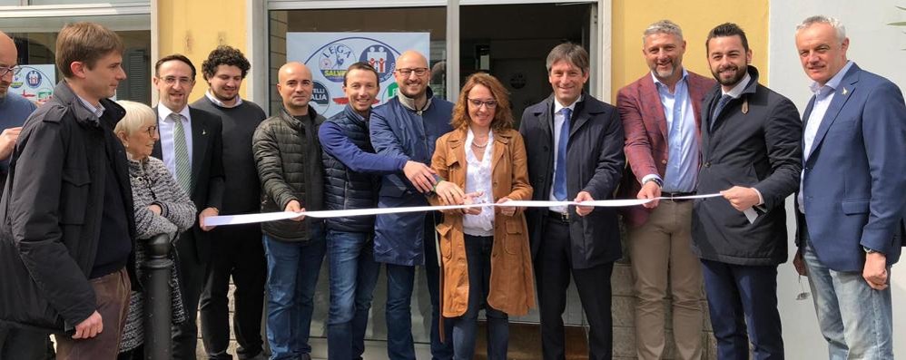 L’inaugurazione del comitato elettorale del centrodestra a SovicoFoto Elisabetta Pioltelli