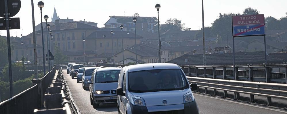 Il ponte sull’Adda tra Trezzo e Capriate