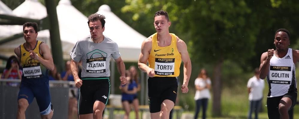 Filippo Tortu lanciato nella gara di Ancona