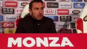 Calcio Monza serie C, mister Cristian Brocchi in conferenza stampa