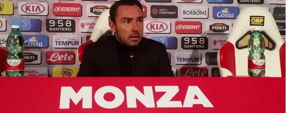 Calcio Monza serie C, mister Cristian Brocchi in conferenza stampa