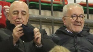 Monza: Ghirelli in tribuna al Brianeo con Galliani a dicembre 2018 per Monza-Imolese