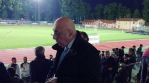 Galliani in tribuna alla fine del primo tempo. Il Monza ce l’ha messa tutta ma passa l’Imolese