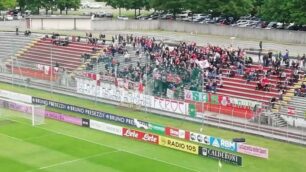 Monza: il tifo biancorosso allo stadio Brianteo