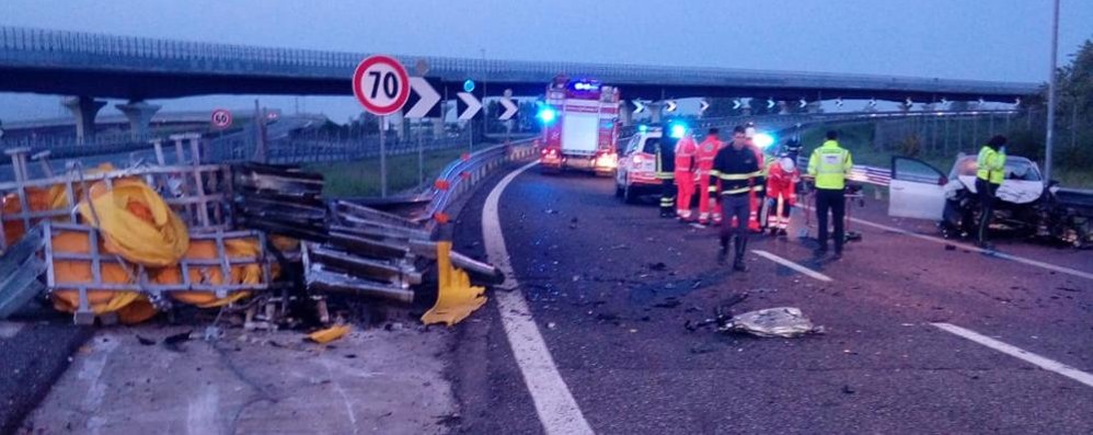 Incidente mortale autostrada Ceriano Laghetto