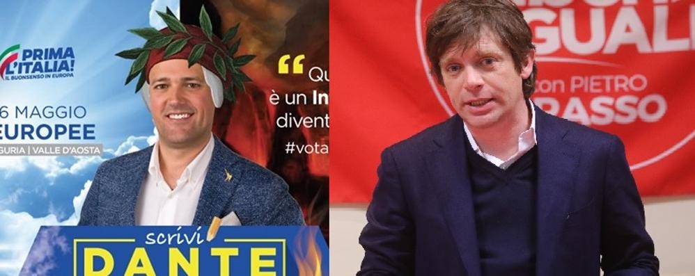 Europee candidati Dante Cattaneo (Lega) Pippo Civati (Europa Verde/Possibile)
