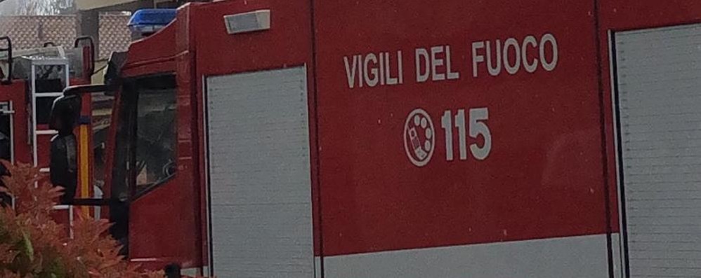 Un mezzo dei vigili del fuoco