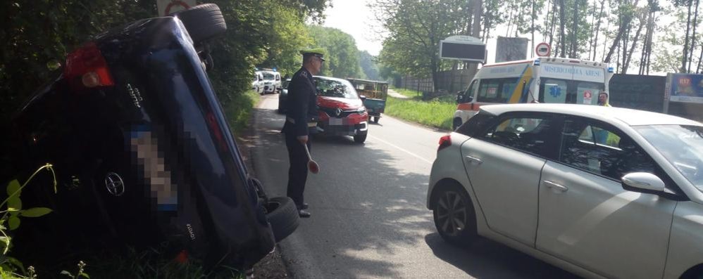 Incidente stradale dopo inseguimento iniziato a Limbiate e finito in via Magenta a Cesano Maderno