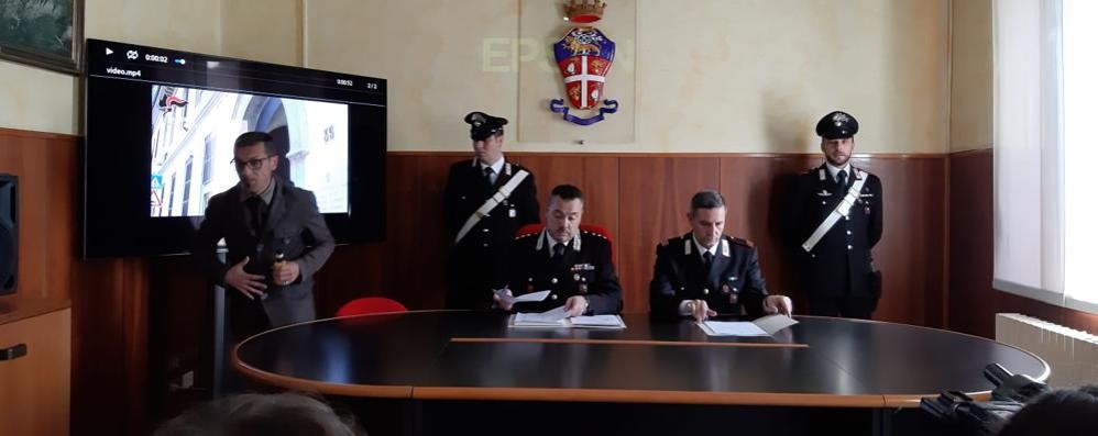 La conferenza stampa dell’operazione avvenuta al Comando provinciale del carabinieri di Monza