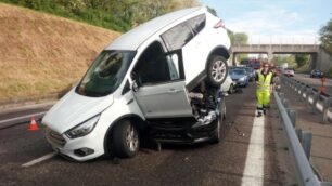 Le foto del maxi tamponamento sulla Milano-Meda
