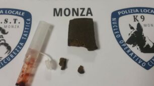 La droga sequestrata dagli agenti