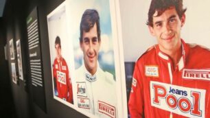 Monza Autodromo Museo della velocita Mostra fotografica Ayrton Senna con immagini di Ercole Colombo e testi di Giorgio Terruzzi