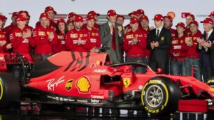La presentazione della Ferrari F90