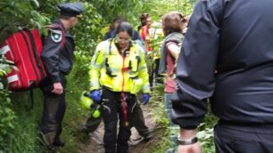 Ornago incidenti bici parco elisoccorso