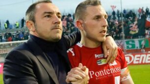 Calcio, Monza: Cristian Brocchi con capitan D'Errico