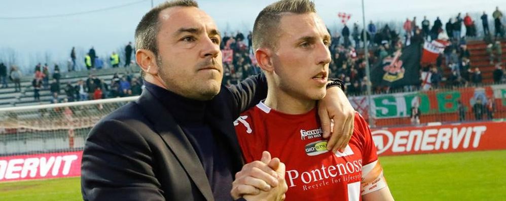 Calcio, Monza: Cristian Brocchi con capitan D'Errico