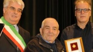 Concorezzo Giovanni Dattola col sindaco Riccardo Borgonovo e il presidente del Casc Fabio Calloni
