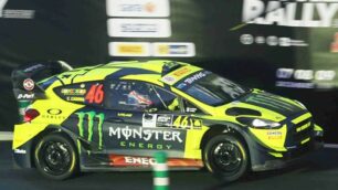 Monza Rally 2018 L auto di Valentino Rossi e Cassina durante una prova