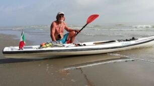 La navigata solitaria in kayak dalla Brianza al mare