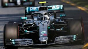 Valtteri Bottas in gara con Mercedes