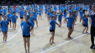 Un momento del saggio della Salus Ginnastica
