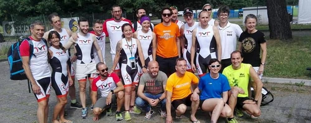 Seregno - I partecipanti alla scuola di Triathlon con Valxer Triathlon Team