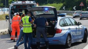 Statale 36 Briosco incidente martedì 18 giugno direzione milano
