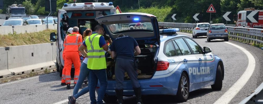 Statale 36 Briosco incidente martedì 18 giugno direzione milano