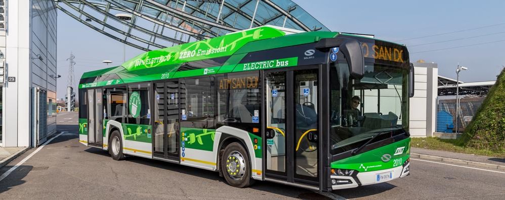 Uno dei nuovi autobus che arriveranno a rendere maggiormente green la flotta di Atm