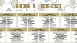Calendario serie C Monza 2019-20