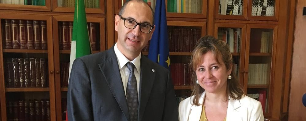 Marco Fumagalli con il ministro Giulia Grillo