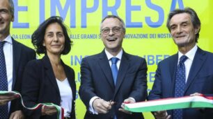 L’inaugurazione della mostra Genio e Impresa di Assolombarda