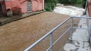 Triuggio maltempo 9 luglio 2019: il torrente Brovada si butta nel Lambro