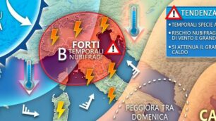 Meteo perturbazione weekend