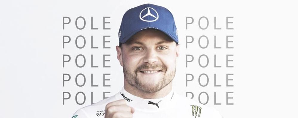 Bottas, autore della pole position