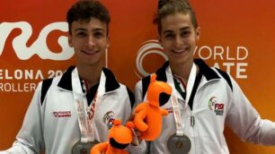 Roller Macherio campione del Mondo freestyle con la coppia Guslandi - Degli Agostini