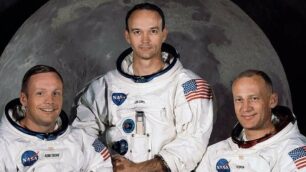 L’equipaggio dell’Apollo 11: Neil Armstrong, Michael Collins e Buzz Aldryn