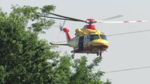 Incidente stradale con elisoccorso