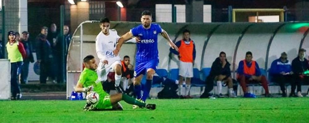 Martino Borghese in maglia azzurra