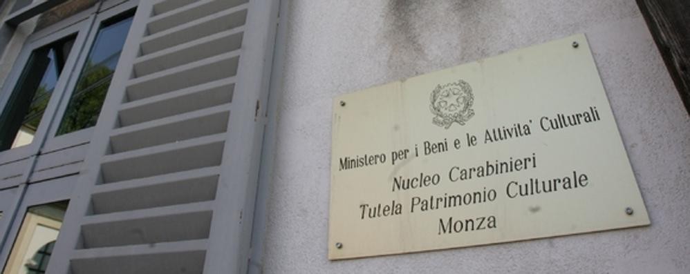 La sede dei carabinieri Nucleo tutela patrimonio culturale di Monza