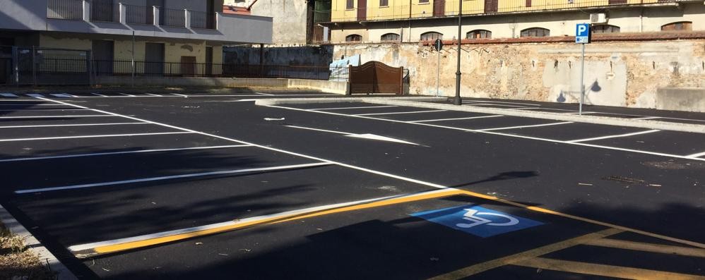 Il nuovo parcheggio di via Pinamonte