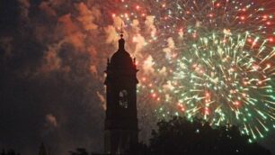 I fuochi artificiali a Monza per San Giovanni