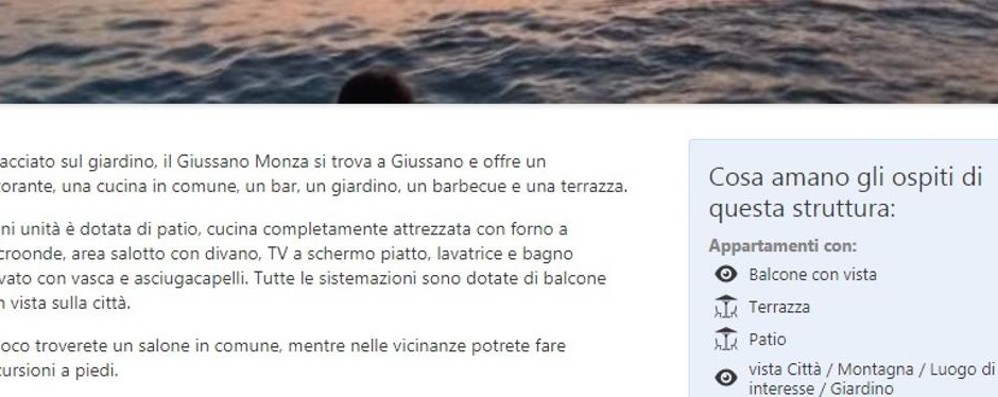 La descrizione dell’appartamento di Giussano