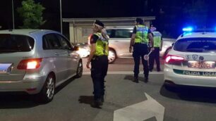 Controlli stradali della polizia locale di Monza